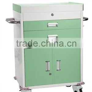 BK09 Medical Crash Cart With Low Square 4 Wheels thumbnail-5