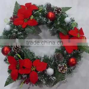 Beautiful Promotion New Design Artificial Decorative X-mas Wreath thumbnail-1