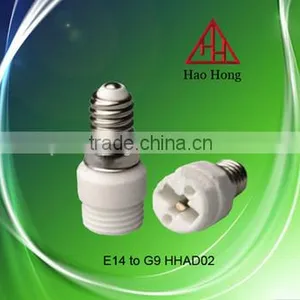 Hot Sale E14 to G9 Adapter Ceramic Lampholder / Haohong Factory Price / Made in China / High Temperature Resistant thumbnail-1