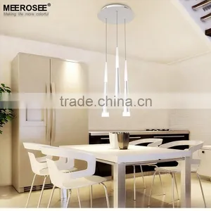 Indoor Pendant Lamp Chrome Contemporary Modern Acrylic Pendant Lights Meerosee Lighting MD83064 L3 thumbnail-1