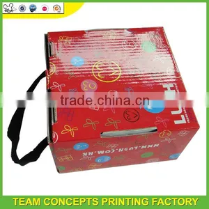 E Flute Packing Falt Paper Box With Handle thumbnail-1