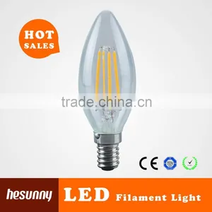 Full Glass 400lm E14 4W Led Candle Light Filament thumbnail-1