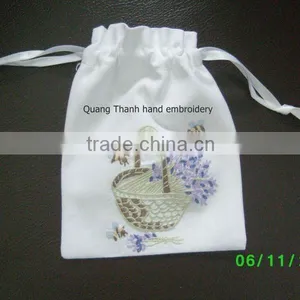 Hand Embroidery Lavender Bag thumbnail-1