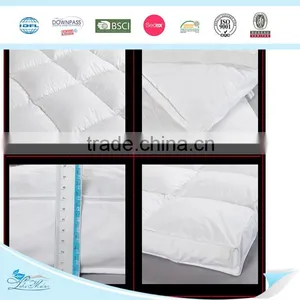 Soft White Plain Home Textile Washed Feather Down Matress Topper thumbnail-1