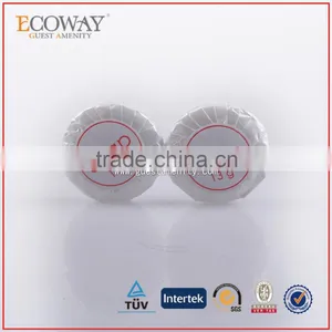 White Paper Pleat Wrapping Hotel Soap Disposable Mini Travel Soap in Plastic Bag thumbnail-1