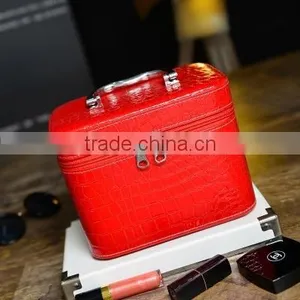 Ladies Cute Big Size Hard pu Storage Cosmetic Powde Makeup Case thumbnail-5