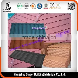 Aluminum Zinc Factory Direct Sell Colorful Building Construction Steel Material and Stone Coated Steel Roof Tile in Zhejiang Supplier's Choice thumbnail-1