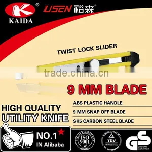 9mm Snap Off Blade Screw-lock Slider Craft Knife Cutting Knife thumbnail-1