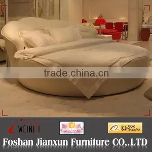 F6086 Modern Leather Round Beds thumbnail-1