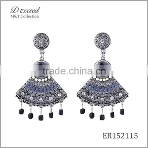 2016 Hot New Designs Ladies/Women's Vintage Jewellery Earrings Bohemian Style Tassels Gold/Silver Plating Drop Earrings thumbnail-1