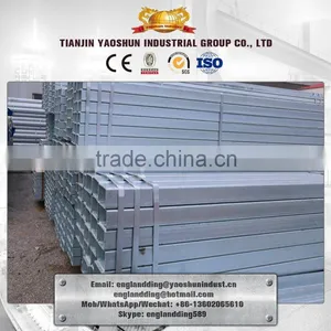 Top Surplier Zinc Coated Hot Dipped GI Galvanized Steel Pipe Square/Rectangular Tube thumbnail-1