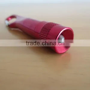Aluminium Mini Carabiner LED Flashlight/Torch With Rotating Switch thumbnail-1