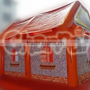 Orange Inflatable House, Inflatable Tent, Digital Whole Printing House thumbnail-2