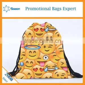 New Recycle Custom 600d Polyester Emoji Backpack Emoji Bag thumbnail-2