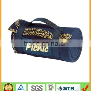Luxury and Soft Travel Fleece Blanket With Handle Strap From Blanket Factory China thumbnail-1