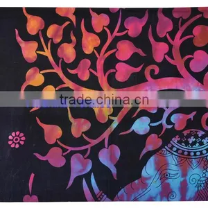 Colourful Printed Mandela Tapestry Wall Decor Throw Table Cover 100% Cotton Bedspread Indian Jaipur Manufacturer & Wholesaler thumbnail-1