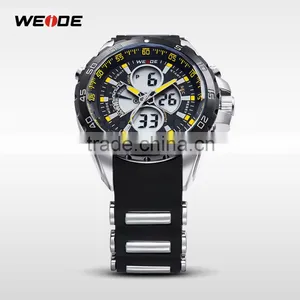2015 LCD Men Watch White Quartz Sport Wrist Watch Digital Date Day Alarm Dual Time Quartz Timepiece thumbnail-4