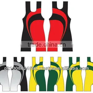 Fancy Sublimation Singlet Wrestling thumbnail-1