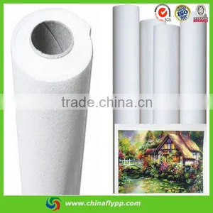 Hot Sales Glossy Polyester Canvas for Decorative Film thumbnail-4