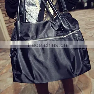 Faddish pu Tote Bag Big Hanging File Handbag Ladies Zipper Shoulder Bags Made in China thumbnail-5