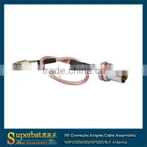 1.0/2.3 Male Straight to BNC Female Bulkhead O-ring Straight Pigtail Cable RG179 15cm 75ohm Modem Extension Cable thumbnail-1