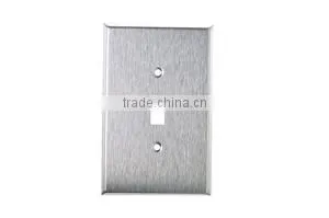 1 GANG Toggle Wall Switch Stainless Steel Wall Plate thumbnail-1