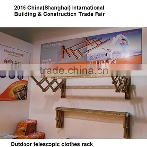 High Quality Laundry Outdoor Telescopic Wall Mounted Clothes Dryer thumbnail-5