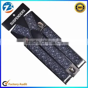 Beautiful Rose Printed Wide Elastic Wedding Wens And Womens Braces Suspender Clips thumbnail-1