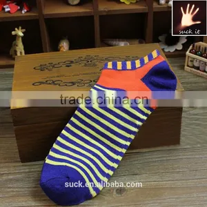 Mens Boy Multi-Color Breathable High Ankle Warm Striped Stitched Dress Socks thumbnail-6