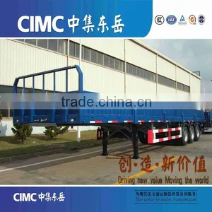 CIMC Triangle Tyre Dropside Platform Transportation Trailer Angola thumbnail-3