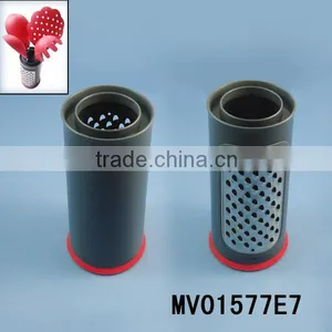 Plastic Flatware Cylinder, Tableware Holder With Grater thumbnail-1