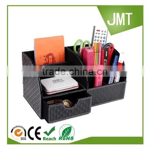 Novetly Diamond Leather Office Desktop Stationery Storage Box thumbnail-1