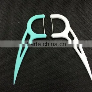 New Design Individual Wrapper Plastic Dental Floss Picks thumbnail-3