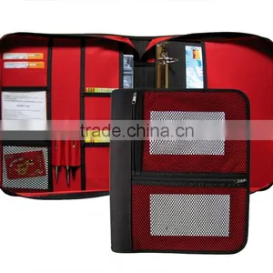 600D NYLON MATERIAL SCHOOL BINDER WITH ZIPPER thumbnail-1