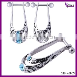 Stainless Steel Vintage Feather Ear Cuff thumbnail-2