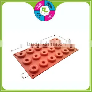 Customized Colors Donut Shaped Cake Silicone Mold thumbnail-1