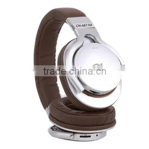 Good Quality Adjustable Leather Headband Stereo Studio Headphone With Mic thumbnail-1