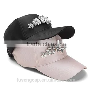 Snapback Hat Cap Ball Cap Women Bling Hats Retro Distressed Crystal Blue Denim Men Baseball Cap Rhinestones Hat thumbnail-1