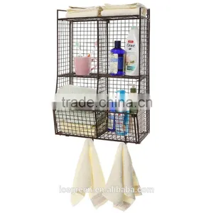 Wall Mounted Collapsible Metal Wire Mesh Storage Basket thumbnail-1