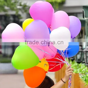 2016 China Manufacture Colorful Heart Latex Balloon of Party Supplies thumbnail-2