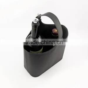 2 Bottle PU Leather Wine Bag thumbnail-1