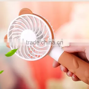 Cute Bear Design Rechargecable Handheld USB Fan Battery / USB Operated Cooling Fan thumbnail-3