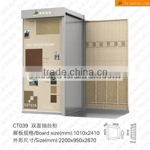 Sliding Showroom Display Racks Stands for Ceramic Tiles Granite Tiles and Marble Stone Samples CT039 thumbnail-1