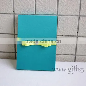 Decorative Blue Wedding Invitation Card Box thumbnail-2