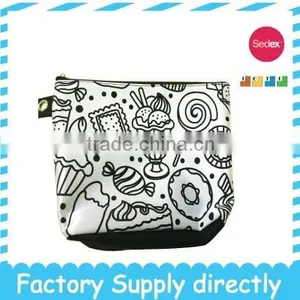 Hot Sale DIY Cheap Promotional Cosmentic Bag, Kids Drawing Bag thumbnail-1
