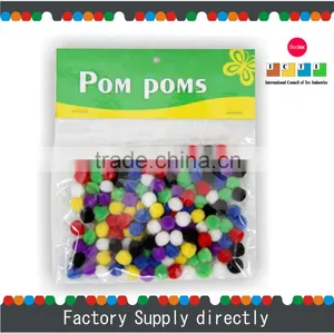 Fluffy Pom Poms, 1cm Pom Pom Trimming, Bulk Pom Poms thumbnail-1
