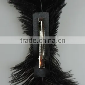New Black Ostrich Feather Headdress Hair Accessories thumbnail-5