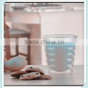 Hand Made Double Wall Juice Cup Double Wall Drinking Glass Double Wall Milk Cup thumbnail-2