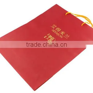 Custom Fashionable Paper Shopping Bag/ Paper Shopping Bag With Ribbon/ Paper Shopping Bag With Ribbon Handle Wholesale thumbnail-2