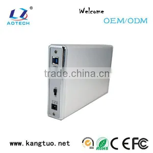 2014 New Design 3.5 Inch SATA/USB2.0/USB3.0 Ethernet Hdd Enclosure thumbnail-1